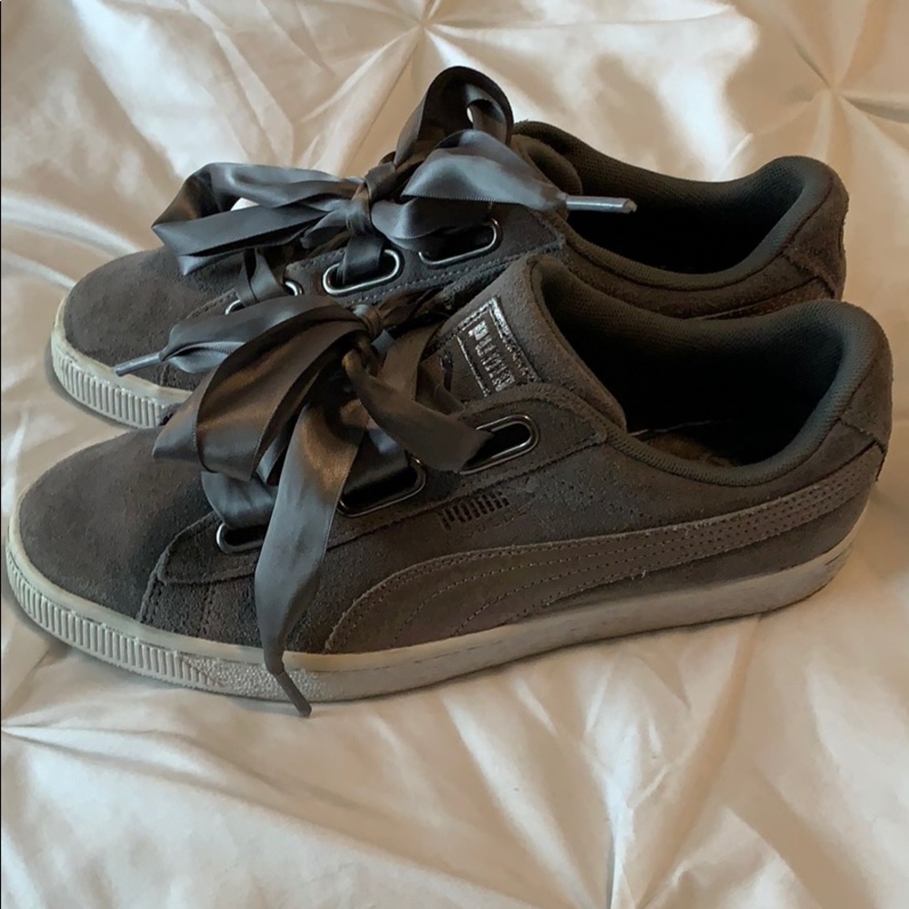 Puma suede heart gray